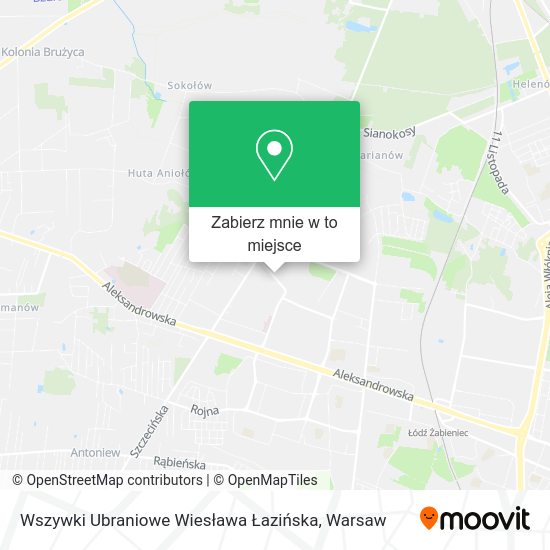 Mapa Wszywki Ubraniowe Wiesława Łazińska