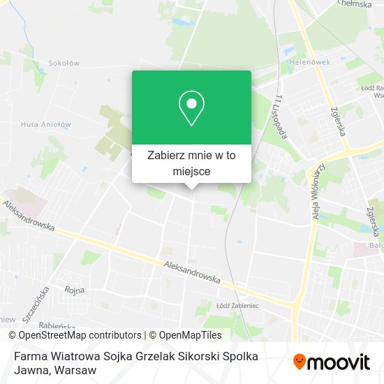 Mapa Farma Wiatrowa Sojka Grzelak Sikorski Spolka Jawna