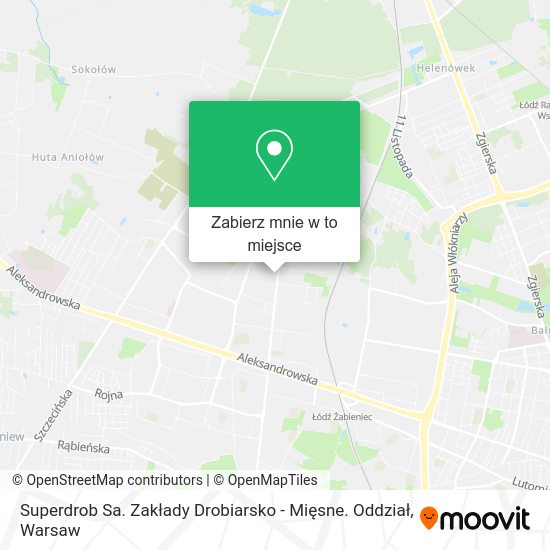 Mapa Superdrob Sa. Zakłady Drobiarsko - Mięsne. Oddział