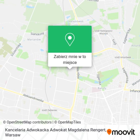 Mapa Kancelaria Adwokacka Adwokat Magdalena Rengert