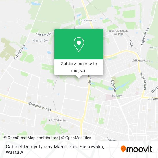 Mapa Gabinet Dentystyczny Małgorzata Sułkowska