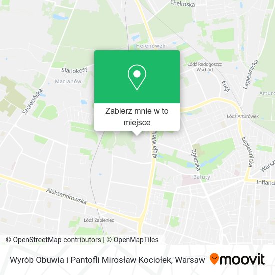 Mapa Wyrób Obuwia i Pantofli Mirosław Kociołek