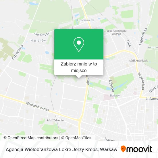 Mapa Agencja Wielobranżowa Lokre Jerzy Krebs