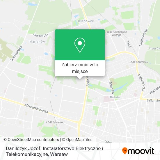 Mapa Danilczyk Józef. Instalatorstwo Elektryczne i Telekomunikacyjne