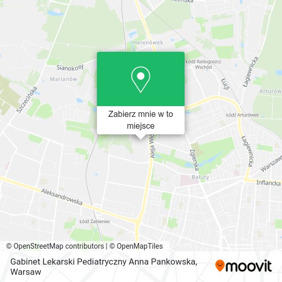 Mapa Gabinet Lekarski Pediatryczny Anna Pankowska