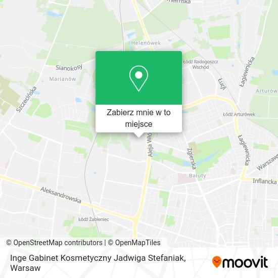 Mapa Inge Gabinet Kosmetyczny Jadwiga Stefaniak