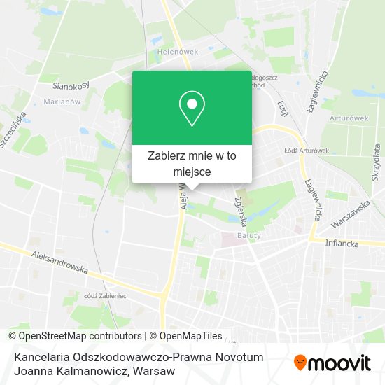 Mapa Kancelaria Odszkodowawczo-Prawna Novotum Joanna Kalmanowicz