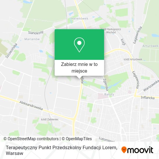 Mapa Terapeutyczny Punkt Przedszkolny Fundacji Lorem