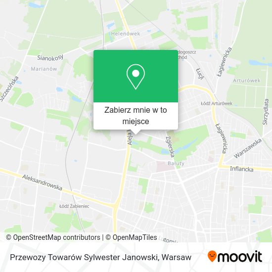 Mapa Przewozy Towarów Sylwester Janowski