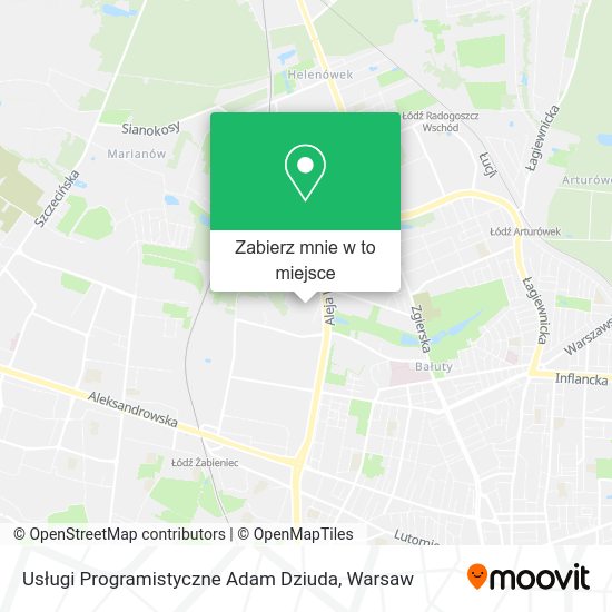 Mapa Usługi Programistyczne Adam Dziuda