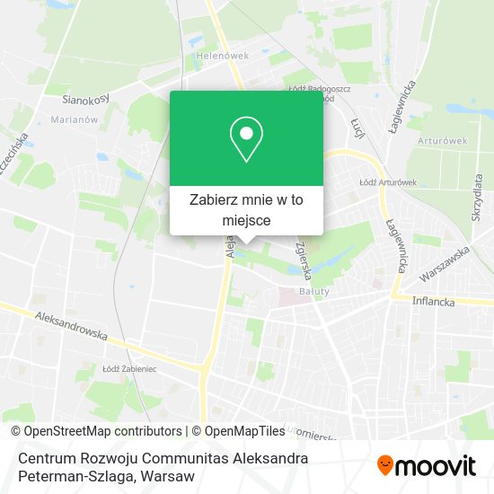 Mapa Centrum Rozwoju Communitas Aleksandra Peterman-Szlaga