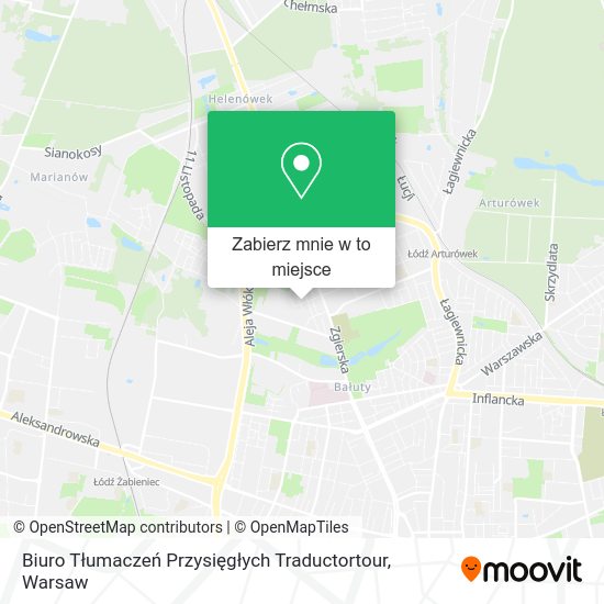 Mapa Biuro Tłumaczeń Przysięgłych Traductortour