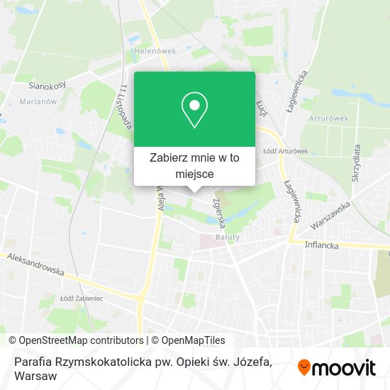 Mapa Parafia Rzymskokatolicka pw. Opieki św. Józefa