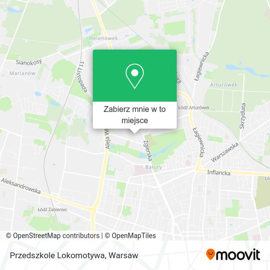 Mapa Przedszkole Lokomotywa