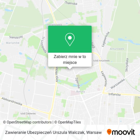 Mapa Zawieranie Ubezpieczeń Urszula Walczak