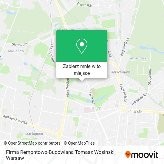 Mapa Firma Remontowo-Budowlana Tomasz Wosiński