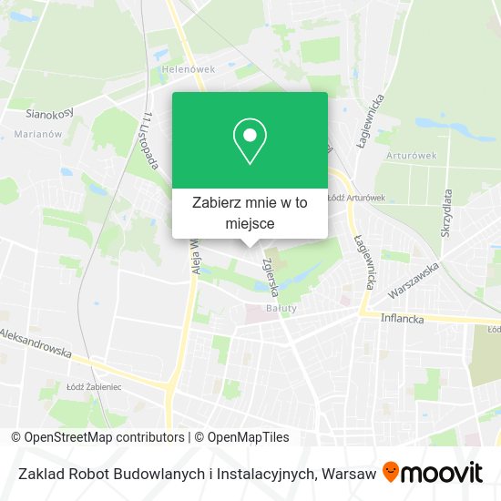 Mapa Zaklad Robot Budowlanych i Instalacyjnych