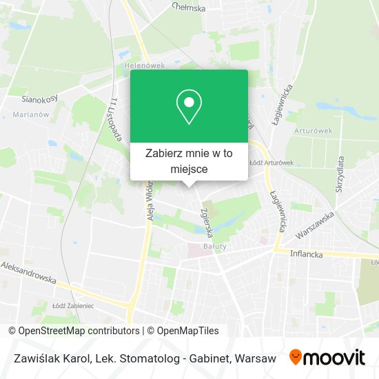 Mapa Zawiślak Karol, Lek. Stomatolog - Gabinet