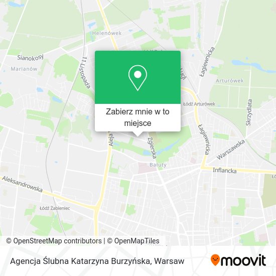 Mapa Agencja Ślubna Katarzyna Burzyńska