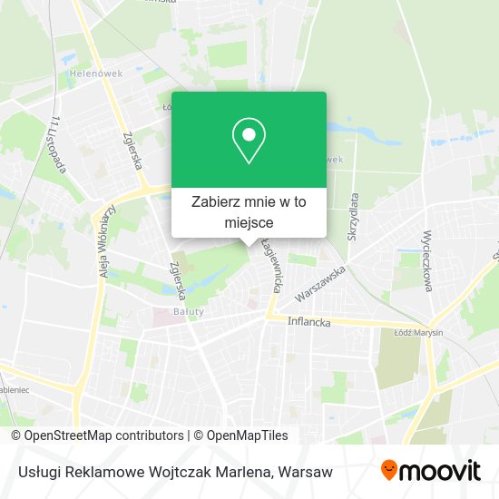 Mapa Usługi Reklamowe Wojtczak Marlena