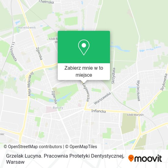 Mapa Grzelak Lucyna. Pracownia Protetyki Dentystycznej