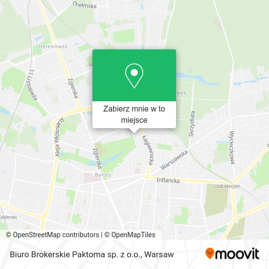 Mapa Biuro Brokerskie Paktoma sp. z o.o.