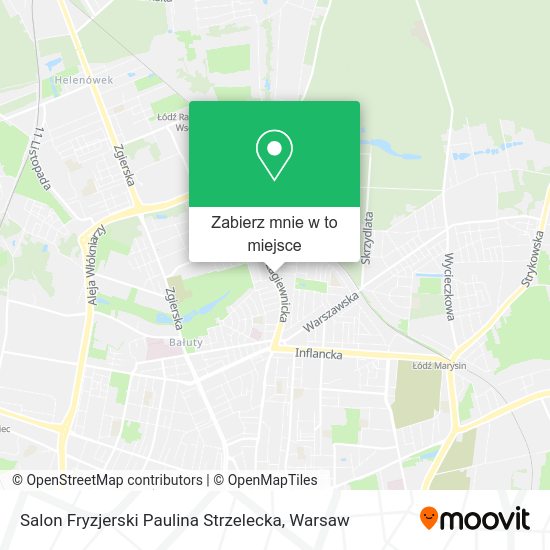 Mapa Salon Fryzjerski Paulina Strzelecka