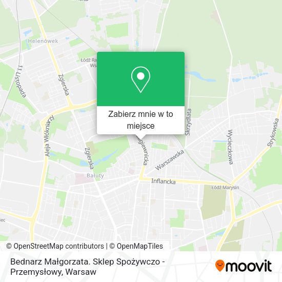 Mapa Bednarz Małgorzata. Sklep Spożywczo - Przemysłowy