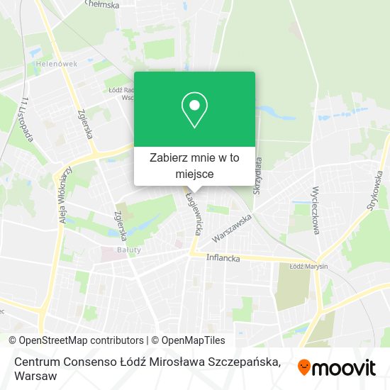 Mapa Centrum Consenso Łódź Mirosława Szczepańska