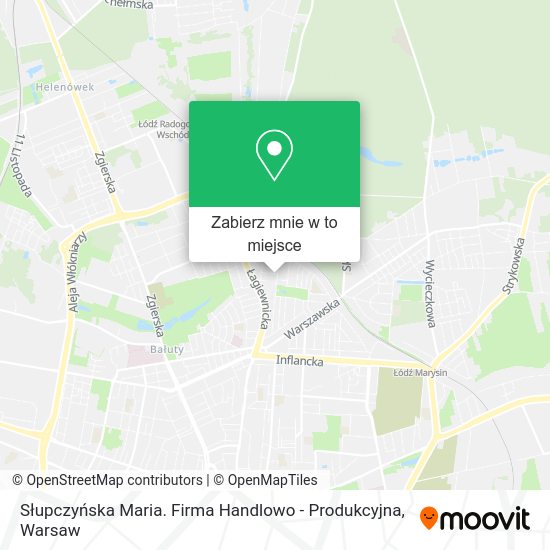 Mapa Słupczyńska Maria. Firma Handlowo - Produkcyjna