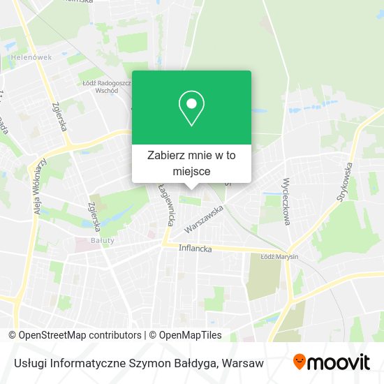 Mapa Usługi Informatyczne Szymon Bałdyga