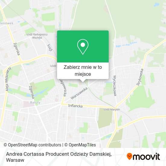 Mapa Andrea Cortassa Producent Odzieży Damskiej