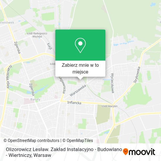 Mapa Olizorowicz Lesław. Zakład Instalacyjno - Budowlano - Wiertniczy