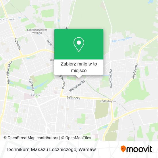 Mapa Technikum Masażu Leczniczego