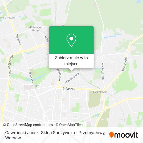 Mapa Gawroński Jacek. Sklep Spożywczo - Przemysłowy