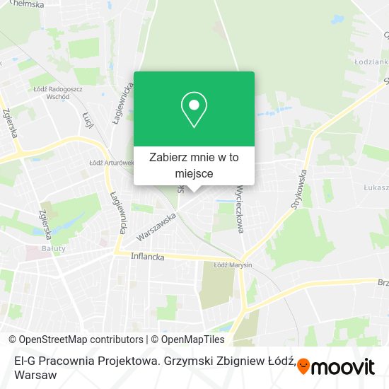 Mapa El-G Pracownia Projektowa. Grzymski Zbigniew Łódź