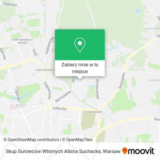 Mapa Skup Surowców Wtórnych Albina Suchacka