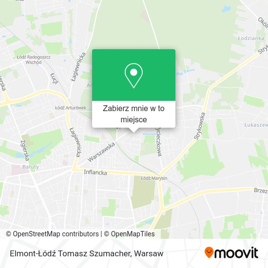 Mapa Elmont-Łódź Tomasz Szumacher