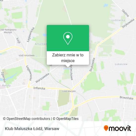 Mapa Klub Maluszka Łódź