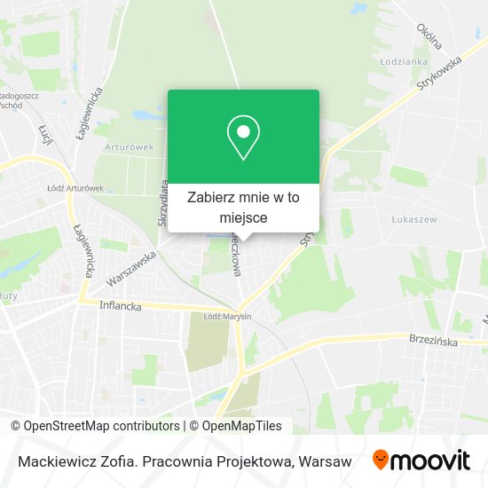 Mapa Mackiewicz Zofia. Pracownia Projektowa