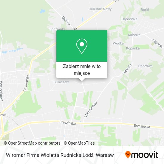 Mapa Wiromar Firma Wioletta Rudnicka Łódź