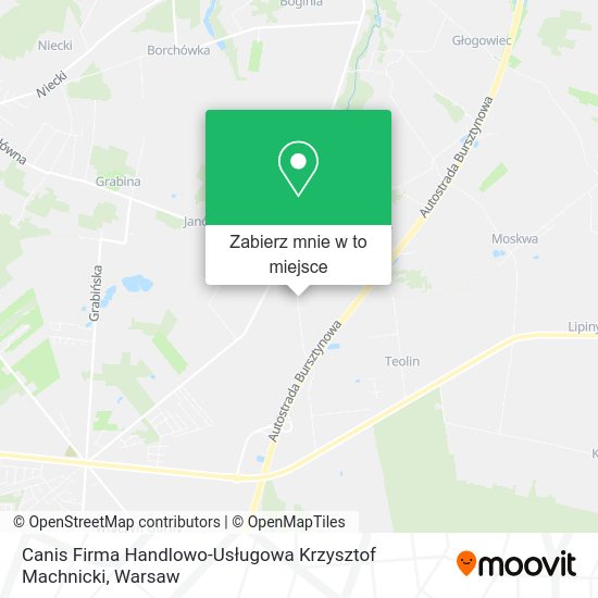 Mapa Canis Firma Handlowo-Usługowa Krzysztof Machnicki