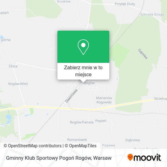 Mapa Gminny Klub Sportowy Pogoń Rogów