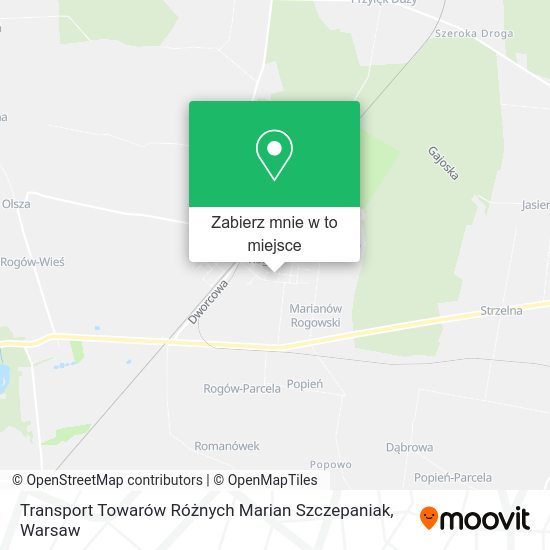 Mapa Transport Towarów Różnych Marian Szczepaniak