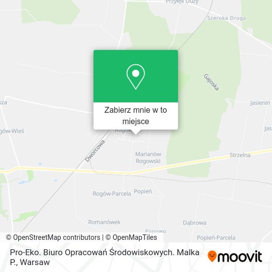 Mapa Pro-Eko. Biuro Opracowań Środowiskowych. Malka P.