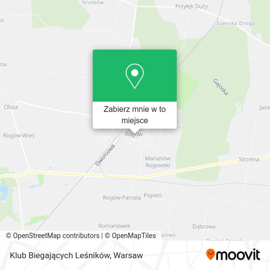 Mapa Klub Biegających Leśników