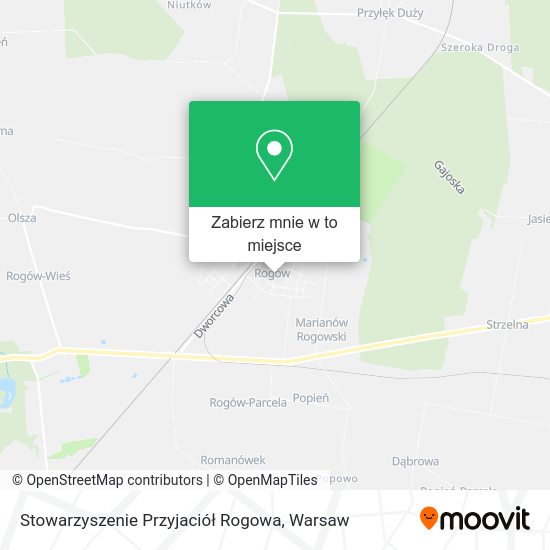 Mapa Stowarzyszenie Przyjaciół Rogowa