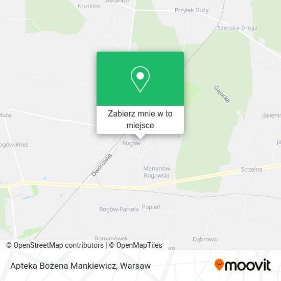 Mapa Apteka Bożena Mankiewicz