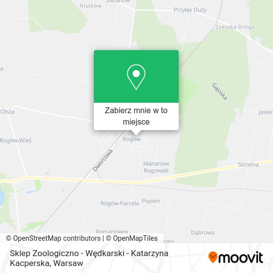 Mapa Sklep Zoologiczno - Wędkarski - Katarzyna Kacperska