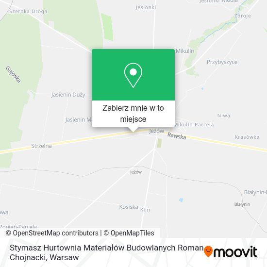 Mapa Stymasz Hurtownia Materiałów Budowlanych Roman Chojnacki